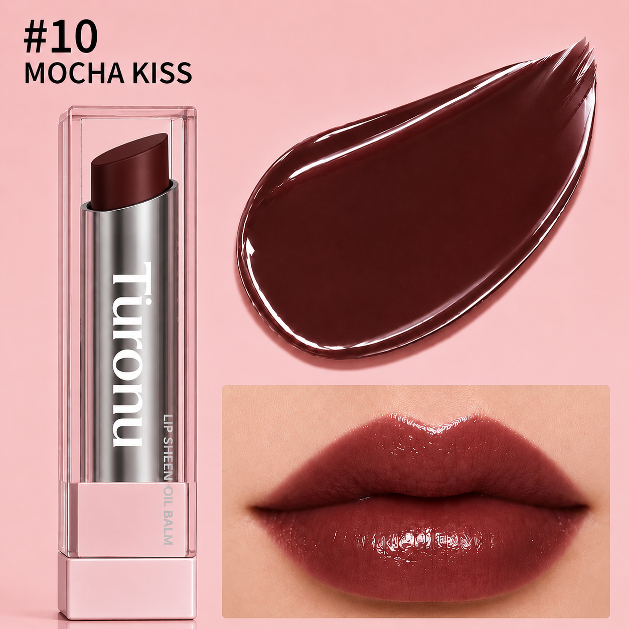 🔥Last Day Buy 1 Get 1 Free 🔥Turonu glow veil lip sheen oil balm