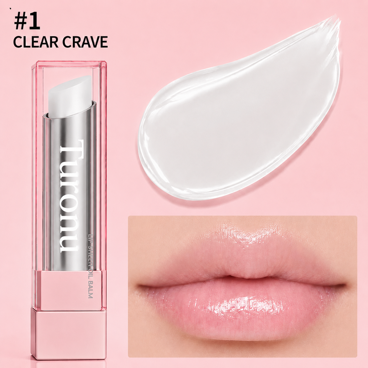 🔥Last Day Buy 1 Get 1 Free 🔥Turonu glow veil lip sheen oil balm