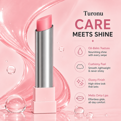 🔥Last Day Buy 1 Get 1 Free 🔥Turonu glow veil lip sheen oil balm