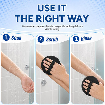 Deep Exfoliating Rubber Body Scrubber (4-Pack)